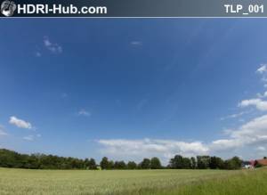 Timelapse 001 - Timelapse movie of moving clouds over a field. In ProRes 444 format.