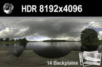 HDR 143 Cloudy Lake View Plates