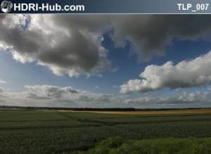 Timelapse 007 - Timelapse movie of moving clouds over a field. In ProRes 444 format.